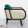 Sofa Single Mewah Mix Rotan - Gambar 4