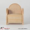 Sofa Single Rotan Unik Lingkar - Gambar 4