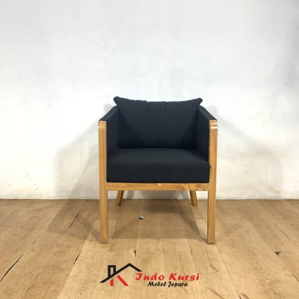 Kursi Sofa Cafe Single Anyaman Tali Kayu Jati