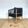 Kursi Sofa Cafe Single Anyaman Tali Kayu Jati